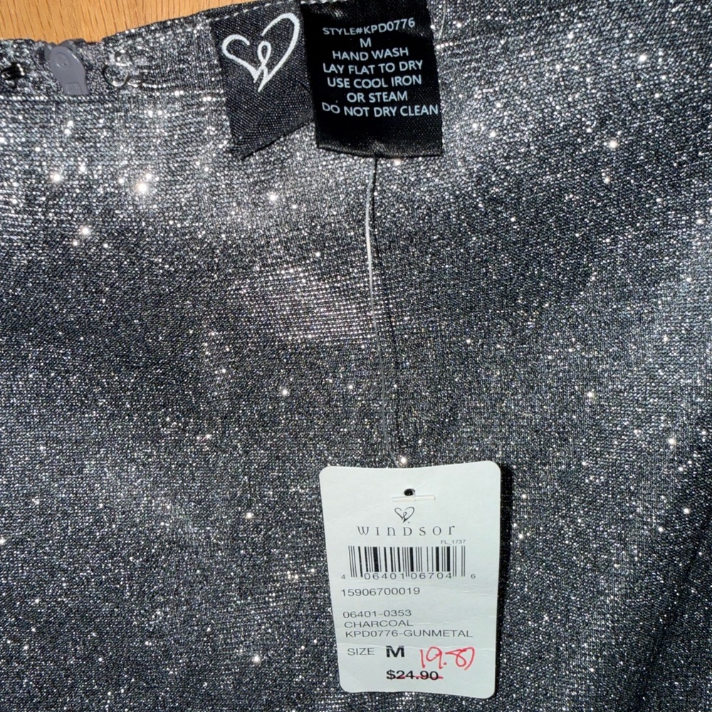Windsor Glittering Gunmetal Skirt